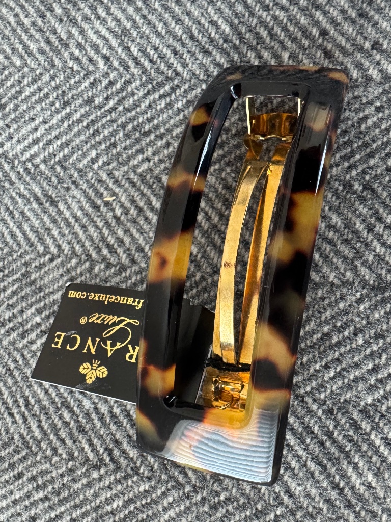Nwt, France Luxe, Cut Out Barrette, In Tortoiseshell Pattern — image 8 of 8